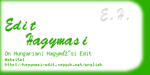 edit hagymasi business card